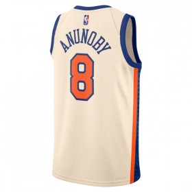 NBA New York Knicks Trikot Og Anunoby Nike 2025-26 City Edition Weiß Swingman - Herren